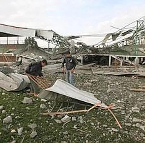 Gaza: Stadionul naţionalei palestiniene de fotbal a fost distrus de aviaţia israeliană 