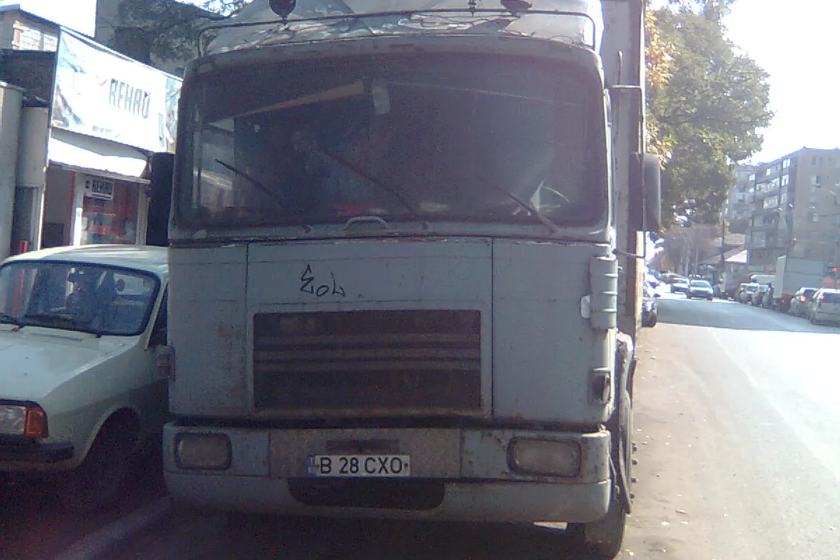 Camion parcat neregulamentar