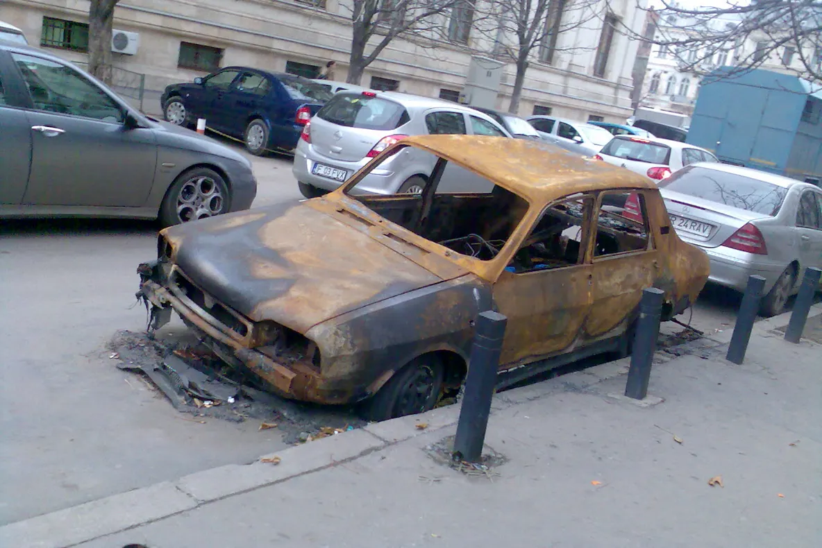În centrul Bucureştiului