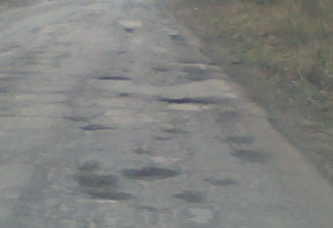 Şosea din Snagov plină de gropi