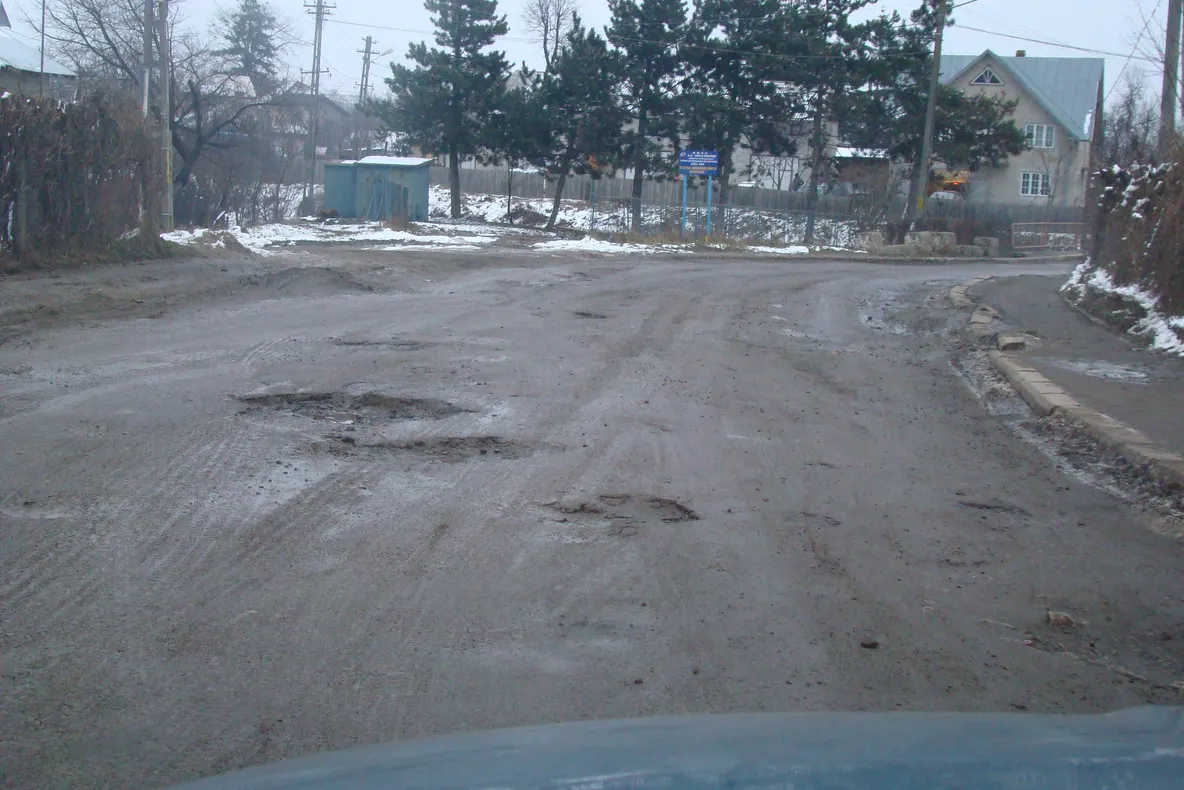 Stradă din Dorohoi, judeţul Botoşani