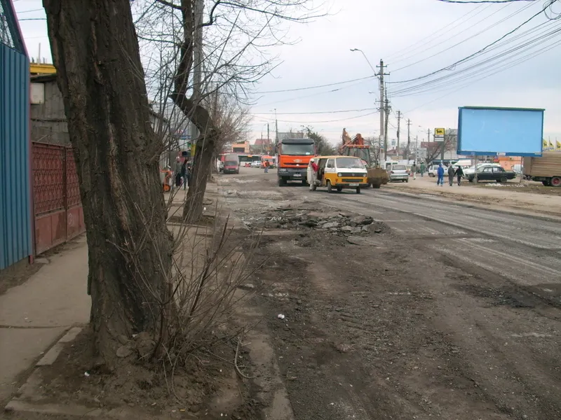 Şantier, aşa arată un drumul naţional din judeţul Gorj  