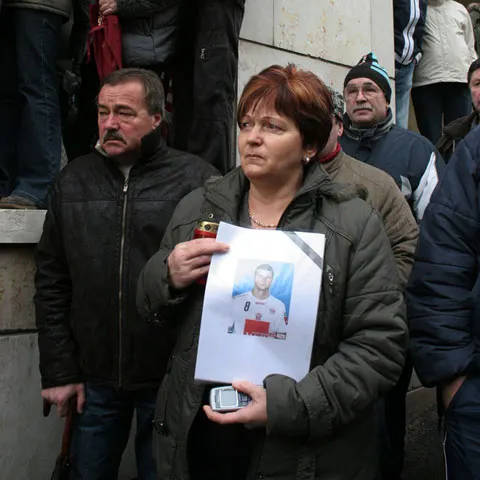Locuitorii oraşului Veszprem l-au plâns pe Marian Cozma - VEZI GALERIE FOTO ŞI VIDEO