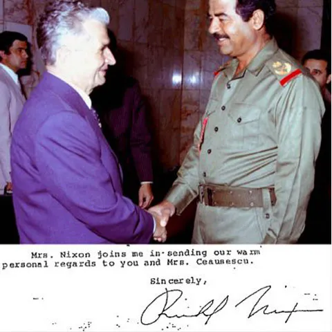 REVISTA PRESEI: Nixon a intermediat vânzarea de uniforme între Ceauşescu şi Saddam