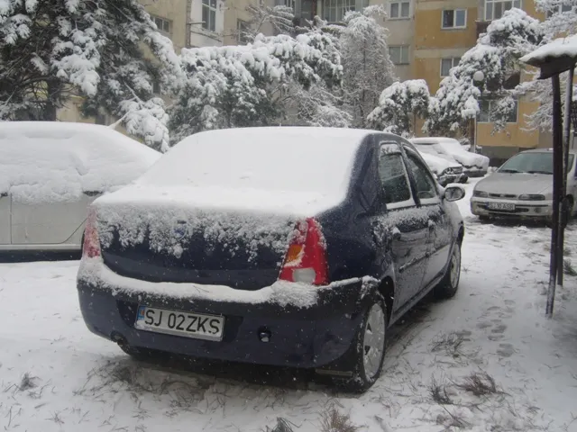 Ninsoare la Zalău