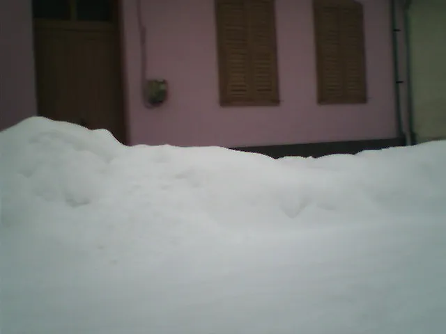 Zăpadă mare la Oraviţa