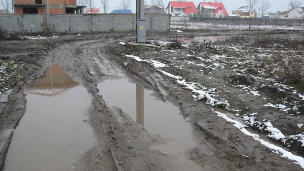 O stradă din comuna Clinceni