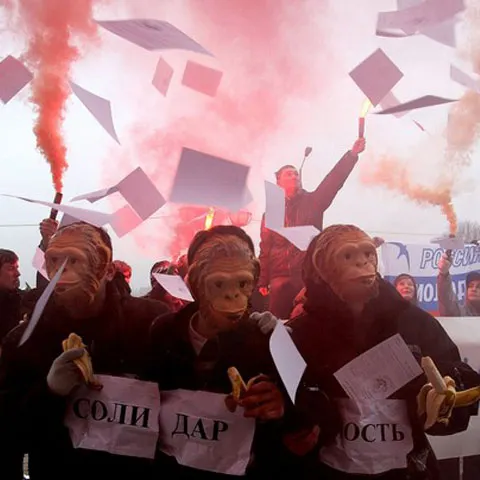  Sute de manifestanţi au cerut la Moscova demisia Guvernului Putin