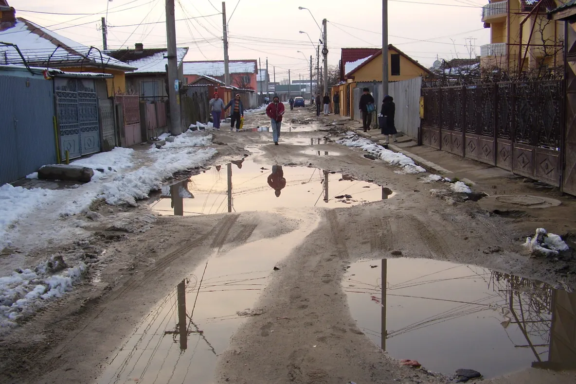 Strada Fulger din oraşul Craiova
