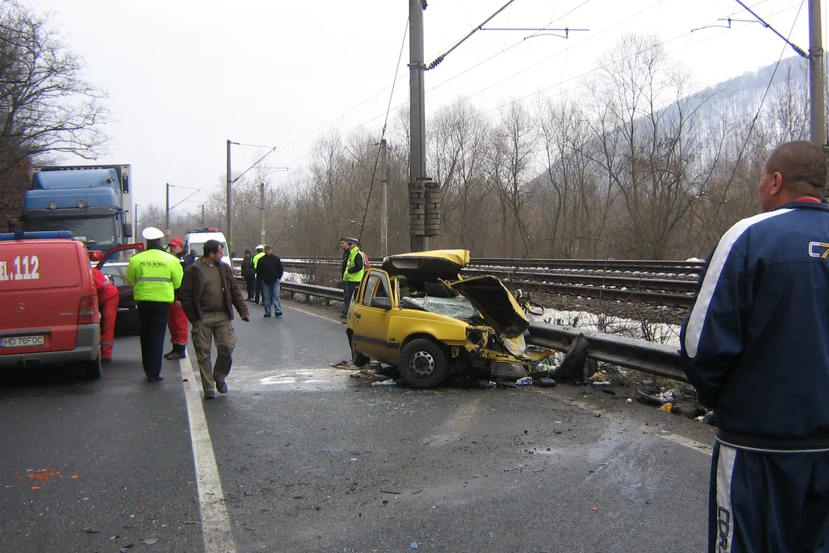 Accident grav pe DN7