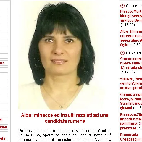 O candidată româncă la alegerile locale din Italia a primit ameninţări rasiste
