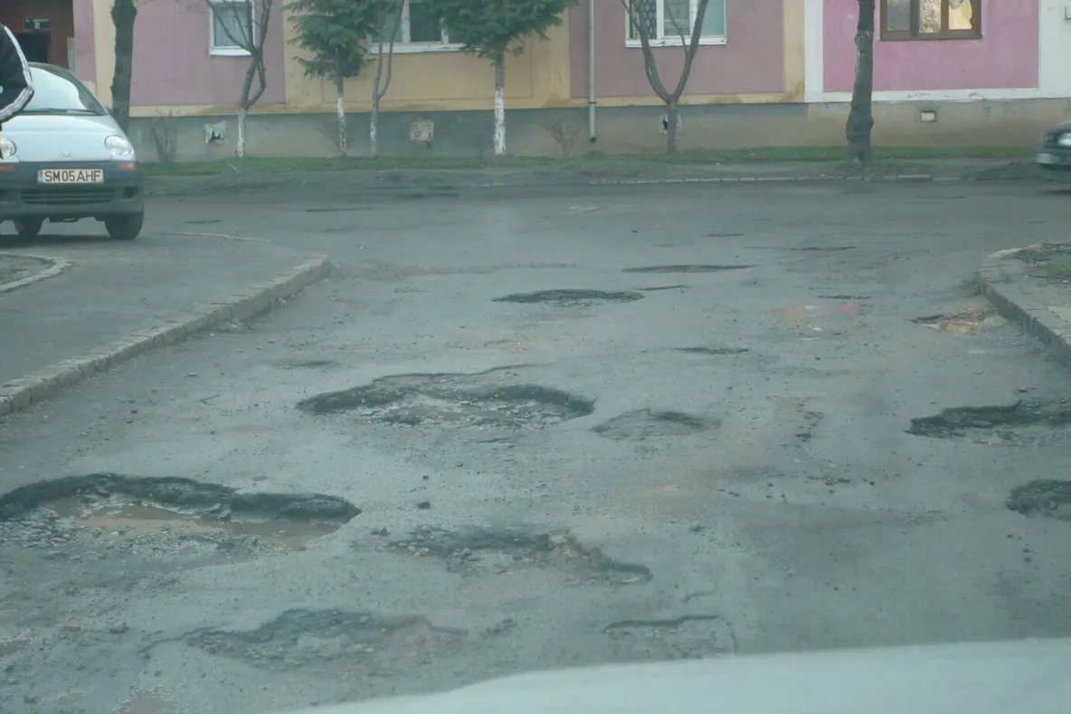 Strada Brânduşa din Satu Mare, gopile la ele acasă