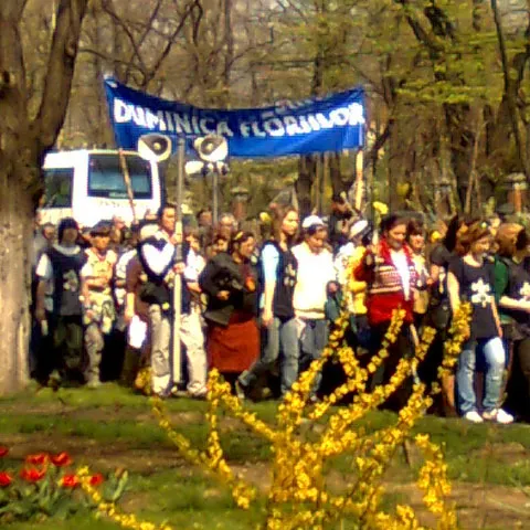 Procesiune catolică de Florii, în Capitală