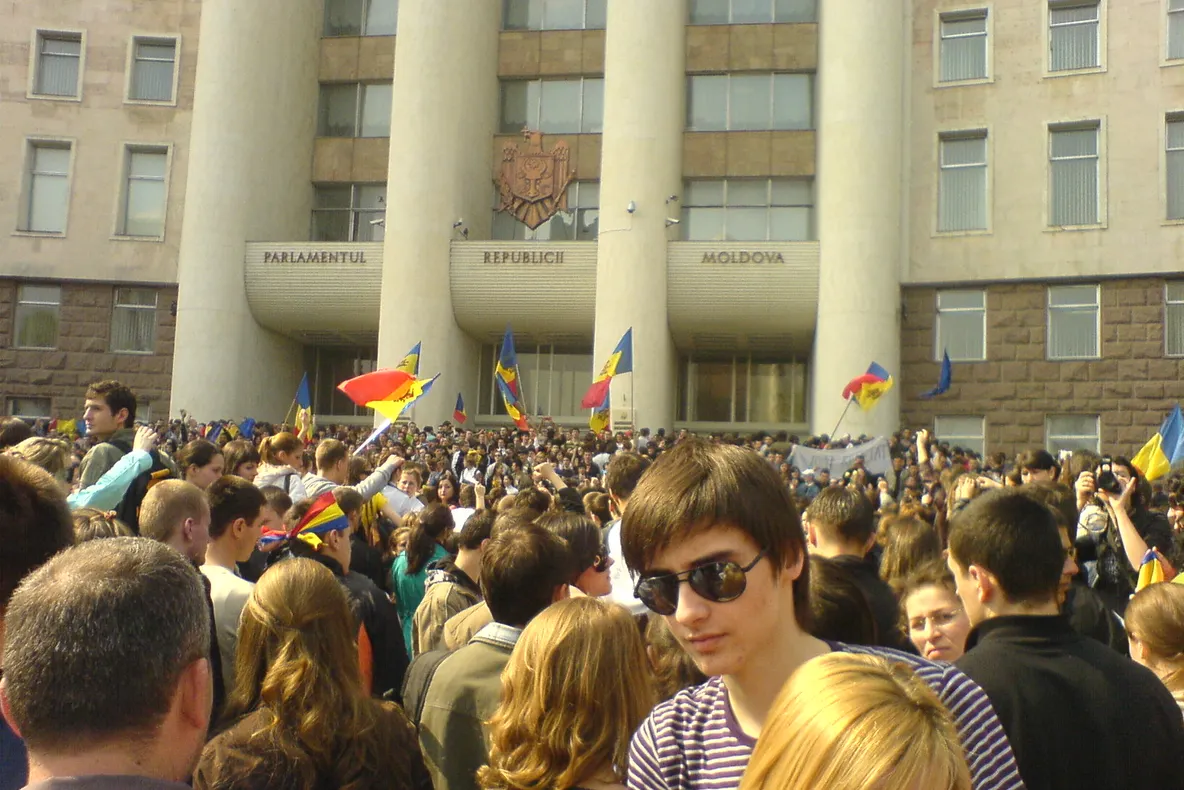 Studenţii au ieşit în stradă în Chişinău