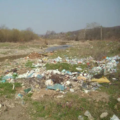 Localnicii din comuna Scorţeni aruncă gunoaiele pe malul râului Telega