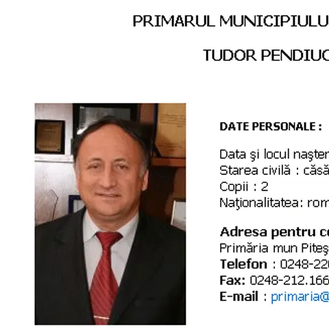 Pitesti mayor heard as witness at the Anticorruption Department amid the soccer corruption scandal