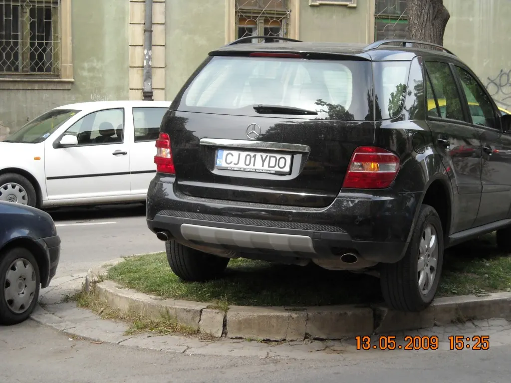 Parcat pe spaţiul verde