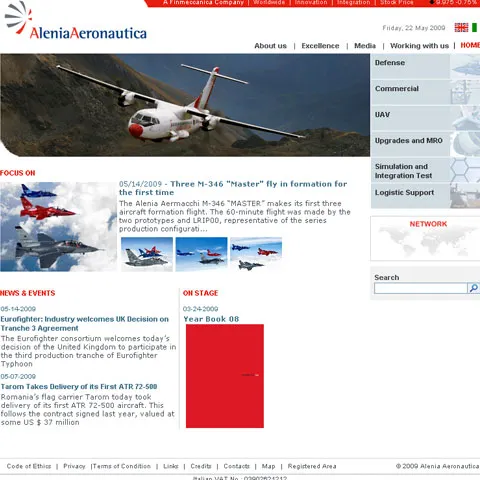Alenia Aeronautica to file final offer for buying Romanian plane maker Avioane Craiova on May 27
