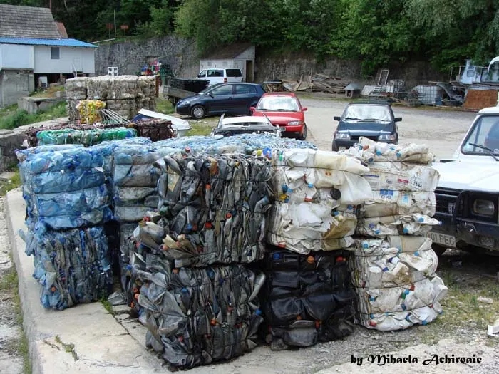 Curăţenie pe malul lacului Bicaz