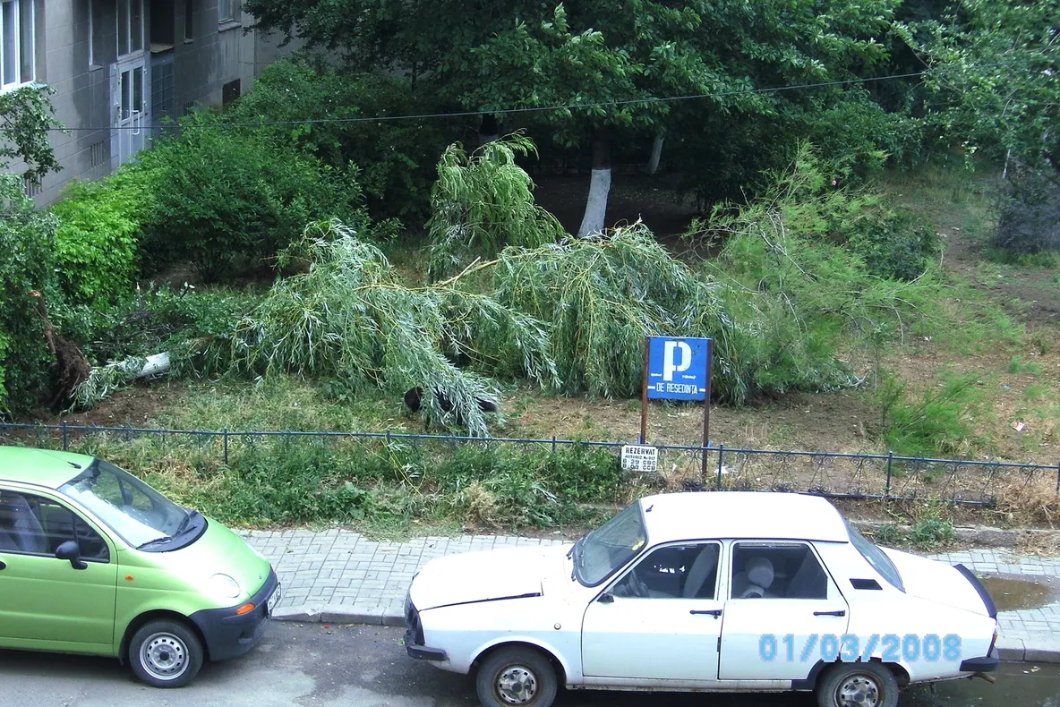 Rezultatele furtunii în sectorul 1