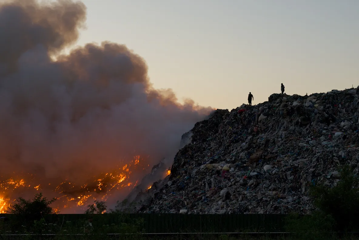 Incendiu la Glina