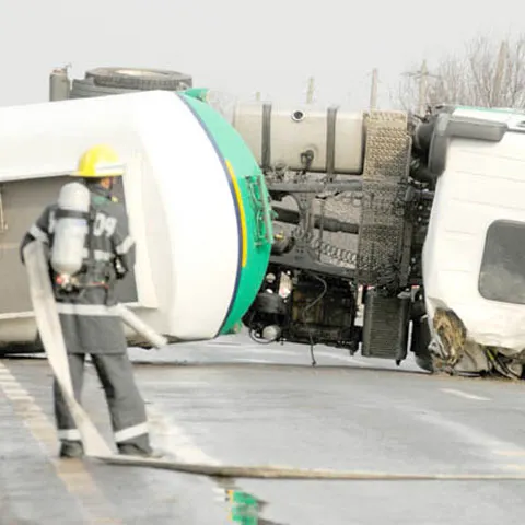 DN1 a fost blocat la ieşirea spre Ploieşti din cauza unei cisterne