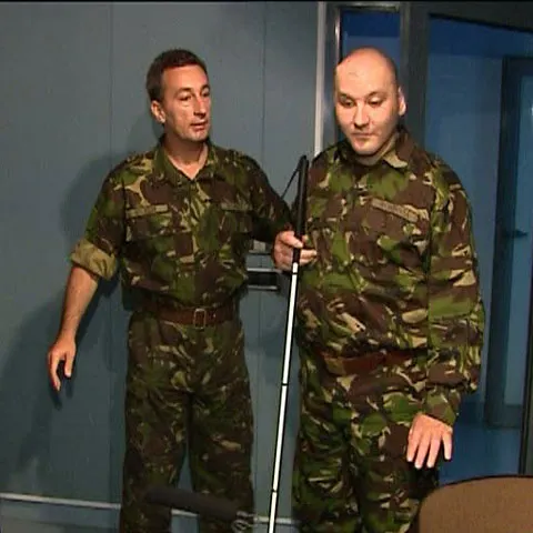 Marius Iovi, veteran al războiului din Irak, a devenit reporter militar