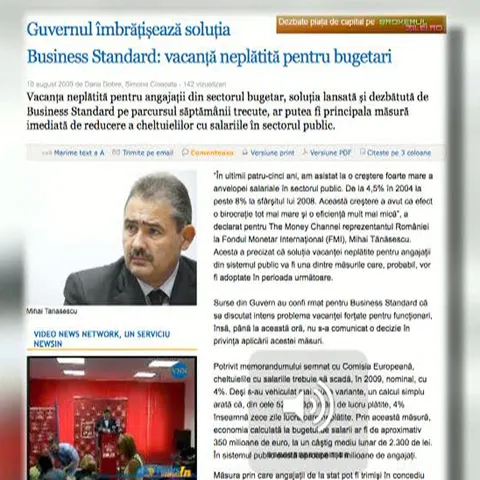 Soluţia Business Standard de reducere a cheltuielilor bugetare a fost pe placul Executivului