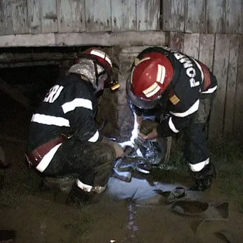 Mai multe gospodării dintr-un sat hunedorean au fost inundate, duminică noapte, în urma unei furtuni