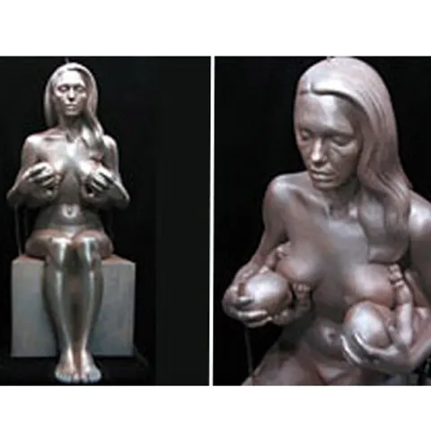 O statuie a Angelinei Jolie alăptând va fi expusă în public