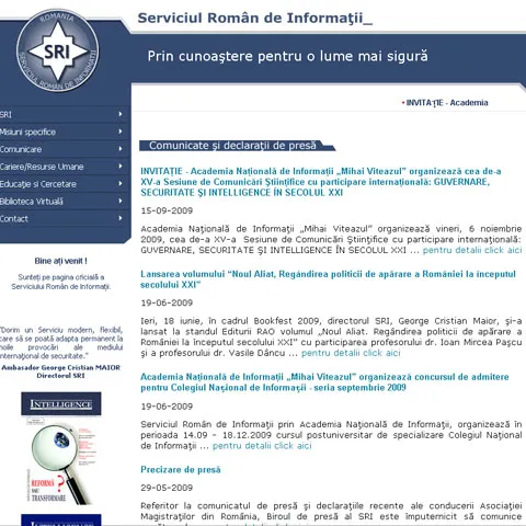 SRI precizează că nu a avut nicio implicare în organizarea funeraliilor generalului Pleşiţă