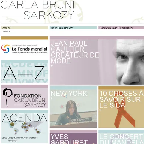 Site-ul Carlei Bruni Sarkozy s-a blocat în prima zi din cauza numărului mare de accesări