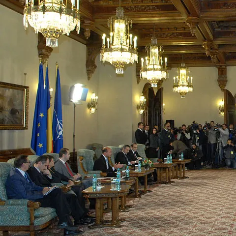 Emil Boc şi Lucian Croitoru au discutat cu preşedintele Traian Băsescu