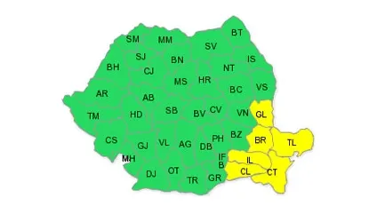 Atenţionarea cod galben de ninsori a fost prelungită pentru şase judeţe