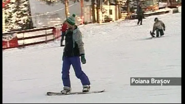Pârtiile din Poiana Braşov sunt numai bune pentru schiat 