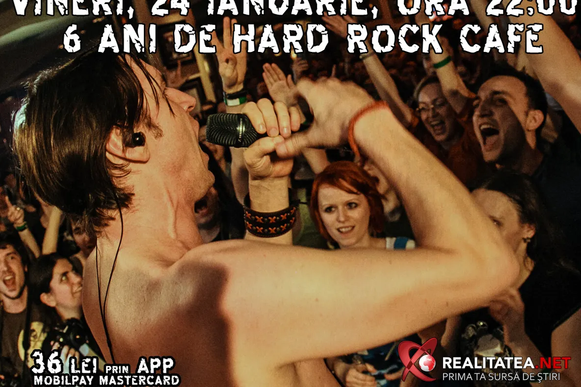 Zdob si Zdub la Hard Rock Cafe: Bilete cu 40% discount prin aplicatia mobilPay MasterCard Mobile