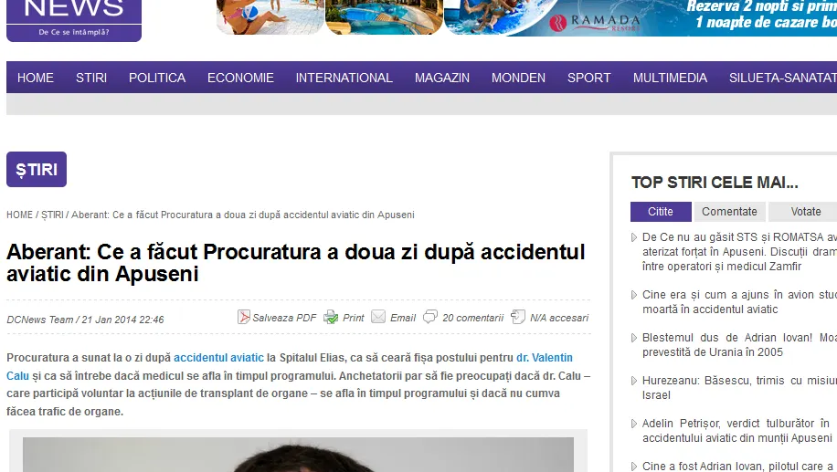 SPECULAŢII SIDERANTE despre medicii din AVIONUL PRĂBUŞIT