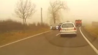 Un ŞOFER A PARALIZAT DE FRICĂ, în timpul unei depăşiri. Ce s-a întâmplat?