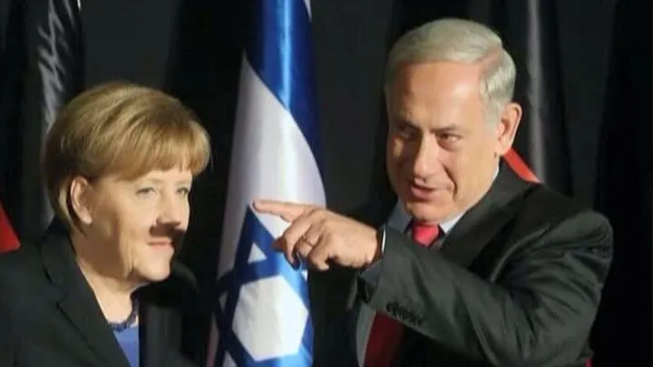 FOTOGRAFIA cu Angela Merkel care face înconjurul lumii: mustaţa care aminteşte de Hitler