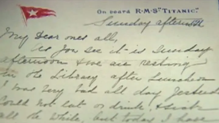 Scrisoare de pe TITANIC, scoasă la licitaţie. VÂNDUTĂ pentru 120.000 de EURO