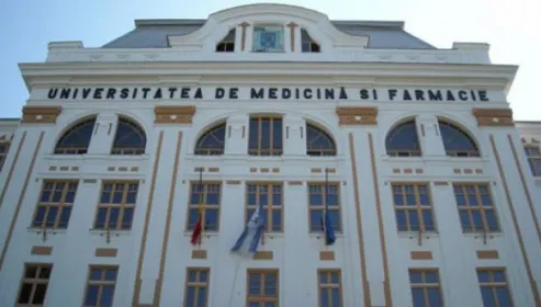 Studentă rănită uşor de o copertină de lemn care s-a prăbuşit, în curtea UMF Târgu Mureş