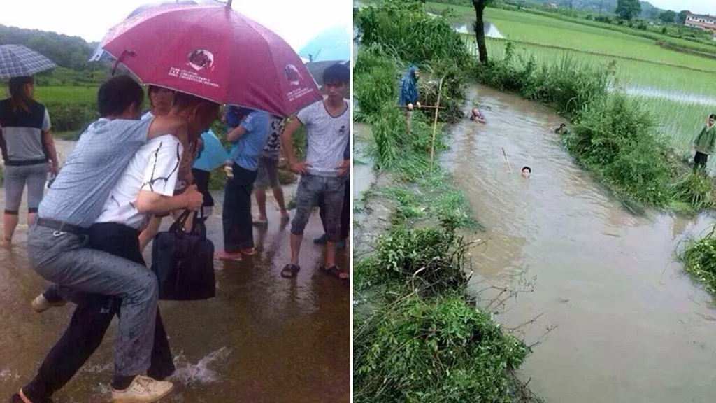 FOTOGRAFIA pentru care un OFICIAL CHINEZ a fost DEMIS: cum s-a prezentat la INUNDAŢII