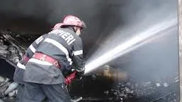 Incendiu în centrul Capitalei 