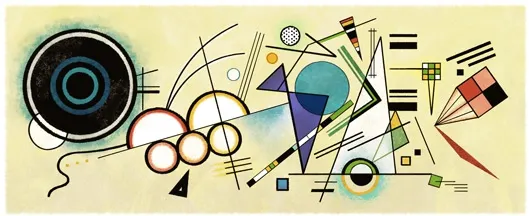 Vasili Kandinski, Google şi-a modificat logoul pentru a marca 148 de ani de la naşterea pictorului 