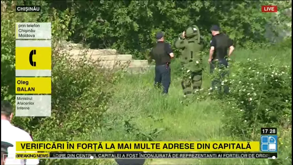 Alertă în Centrul Chişinăului: geniştii au găsit arme, detonatoare de bombe şi cocktailuri Molotov