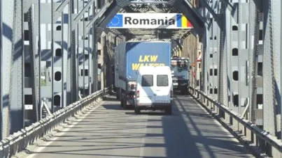 Podul peste Dunăre de la Giurgiu a intrat în lucrări de reabilitare. Se circulă pe o singură bandă