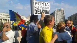 Protestele faţă de Guvernul Ponta continuă. Câteva zeci de oameni au ieşit în stradă la Berlin