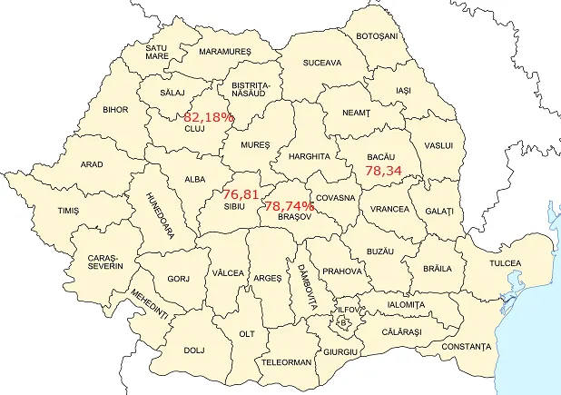 PRIMELE REZULTATE BAC INAINTE DE CONTESTATII! Top judeţele fruntaşe cu medii mari la BAC! HARTA