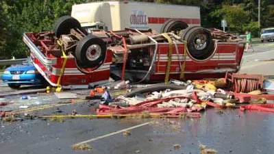 Coliziune gravă în SUA, între un camion de pompieri și o ambulanță: 12 victime