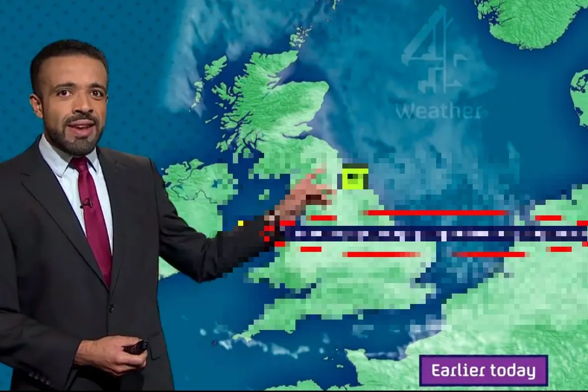  Gafă monumentală făcută în direct, la meteo! Ce a apărut pe ecran în timpul transmisiei